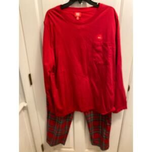 Brand New Family PJ's Macy Men's Size XL Red Christmas Holiday Pajama Set